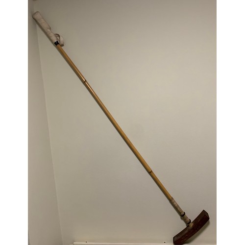 234 - Vintage Polo Stick With The Legend Social Clubs Cup Cirencester Park 2001
135 cms h