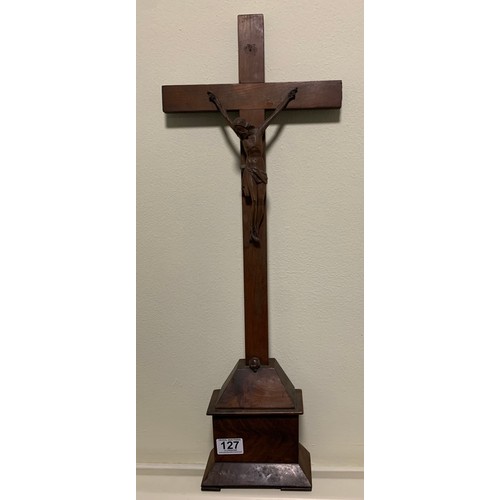 127 - 19thC Walnut Crucifix
64 cms h