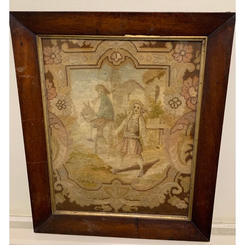 121 - 19thC Walnut Framed Tapestry
47 x 58 cms