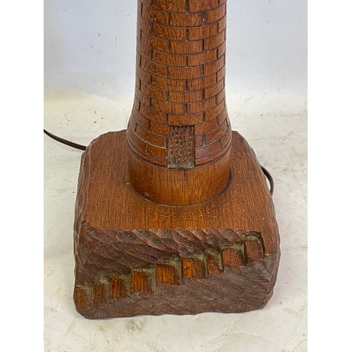 65 - Interesting Hand Carved Wood Lamp In The Form Of A Lighthouse. 39 cms High