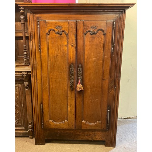 50 - Vintage Chinese Hardwood Cabinet With Internal Drawer. 125 x 67 x 179 cms