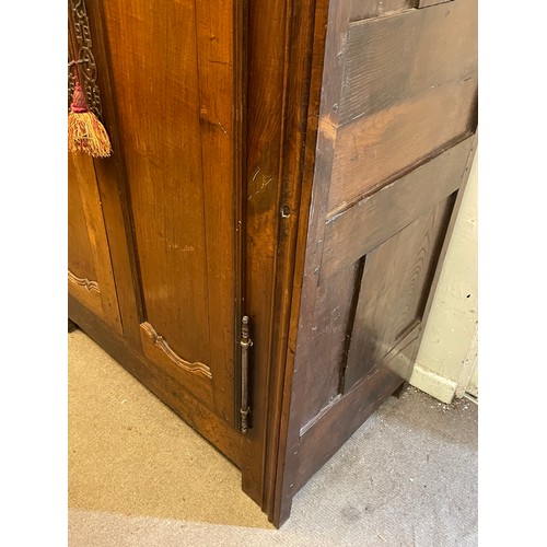 50 - Vintage Chinese Hardwood Cabinet With Internal Drawer. 125 x 67 x 179 cms