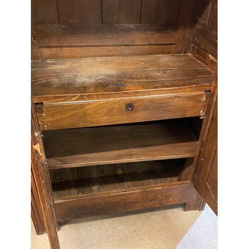 50 - Vintage Chinese Hardwood Cabinet With Internal Drawer. 125 x 67 x 179 cms