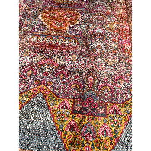 96 - Extra Large Decorative Hand Made Ground Rug. 374 x 266 cms.