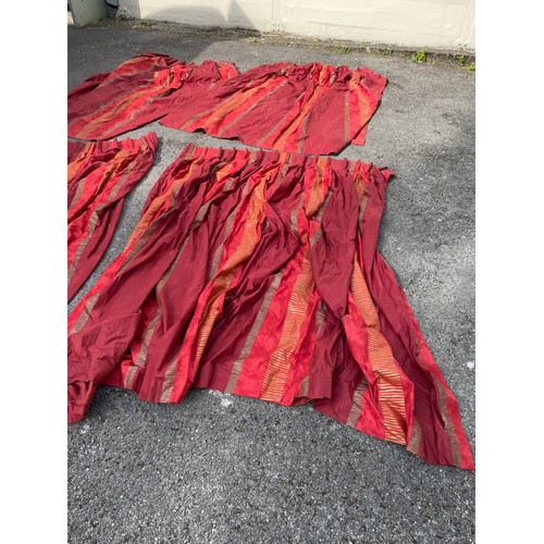 98 - Two Pairs Of Nice Quality Lined Curtains  One Pair Measures Circa 190 x 260 And The Other Pair Circa... 