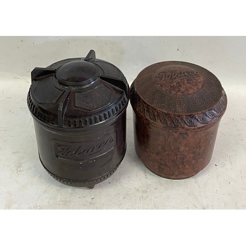 478 - Two Vintage Bakelite Tobacco Jars (2)