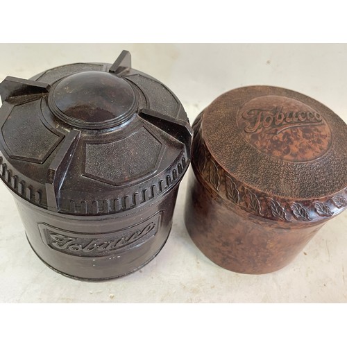 478 - Two Vintage Bakelite Tobacco Jars (2)