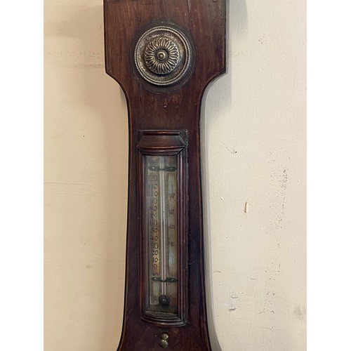 481 - Antique Scottish Made Barometer Ceceri Pini And Co. 96 cms