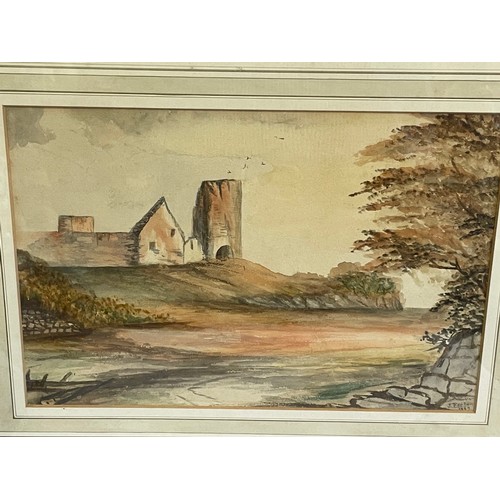 457A - 19th Century Framed Watercolour By John Foster, Signed Bottom Right.  Overall Size 50 x 41 cms