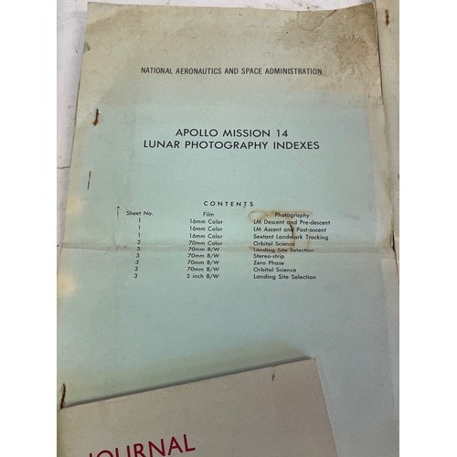 497 - Rare Space Mission NASA Photography Indexes For Apollo 10,12,14 Along With A Journal Of The British ... 