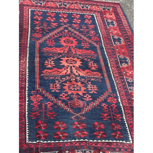 72 - Decorative Ground Rug / Runner 193 x 107 cms