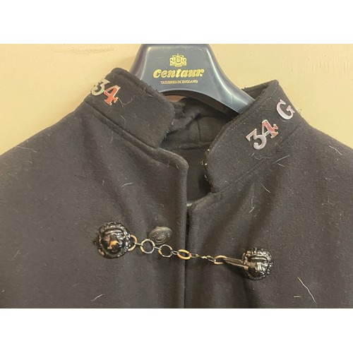 447 - Vintage Police Officers Tunic / Cape With Bristol Police Buttons (Back Has Dog Hairs On It)