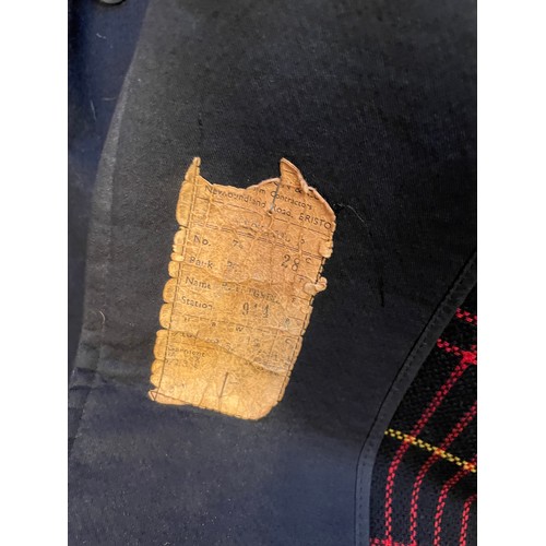 447A - Vintage Police Overcoat Wax Type With Bristol Police Buttons  Along With Another Overcoat And A Unif... 