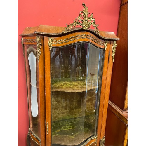 17 - Vintage French Vitrine In The Louis XV Manner. 43 x 85 x 179 cms