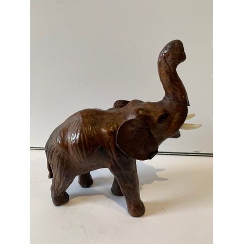 110 - Vintage Model Of A Leather Elephant
17 x 6 x 18 cms