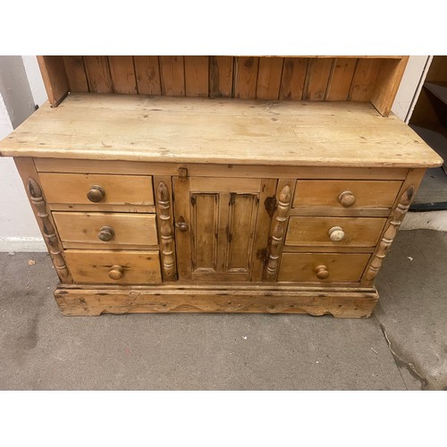 28 - Vintage Pine Dresser. 144 x 56 x 181 cms