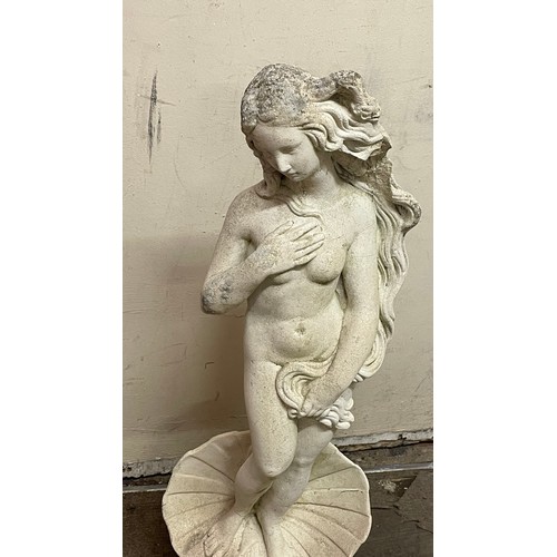 42 - Large Reconstituted  Garden Statue  Of Venus Standing 87 cms High