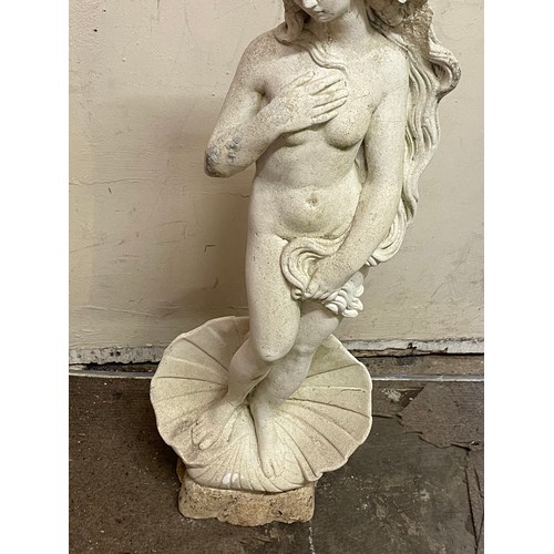 42 - Large Reconstituted  Garden Statue  Of Venus Standing 87 cms High