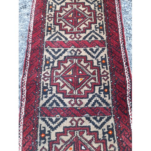 78 - Handmade Ground  Runner. 198cm x 45cm