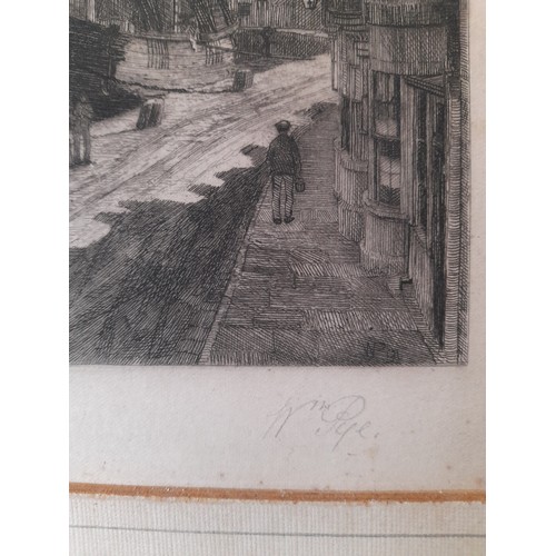 452 - Etching, William Pye(English 1881-1917). Etching on Paper, Weymouth Harbour titled on plate and sign... 