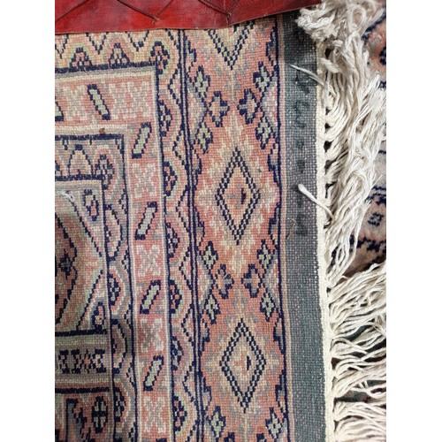 86 - Handmade Blue Ground Rug, 233cm x 166cm