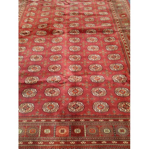 90 - Large Decorative Red Ground Rug, 348 x 250