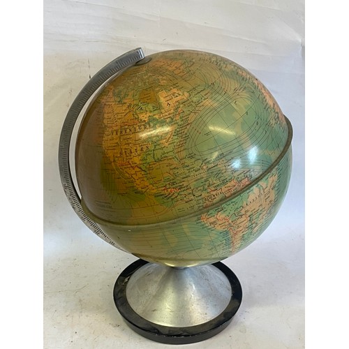 476 - Vintage Desk Top Globe. 36cms High.