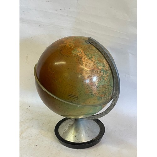 476 - Vintage Desk Top Globe. 36cms High.