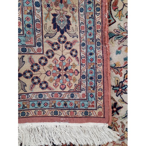 93 - Handmade Brown Ground Rug, 255cm x 192cm