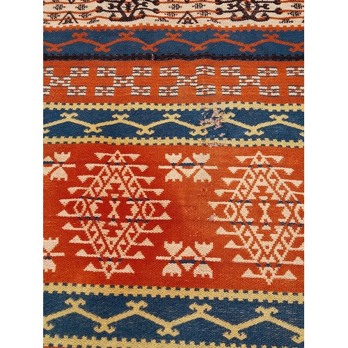 96 - Handmade Multi coloured Kilim, 157cm x 118cm