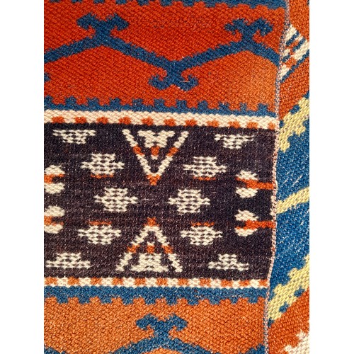 96 - Handmade Multi coloured Kilim, 157cm x 118cm