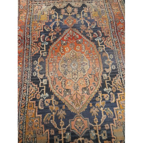 81 - Small Blue ground Rug. 150cm x 93cm