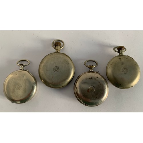 116 - Collection Of 4 Antique And Vintage Pocket Watches By F.Bachschmid, Roskopf And Breveté S.G.D.G.