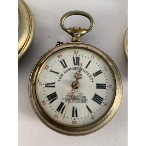 116 - Collection Of 4 Antique And Vintage Pocket Watches By F.Bachschmid, Roskopf And Breveté S.G.D.G.