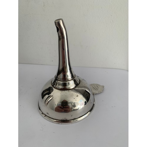 121 - Vintage Silver Plated Wine Funnel
12 cms h