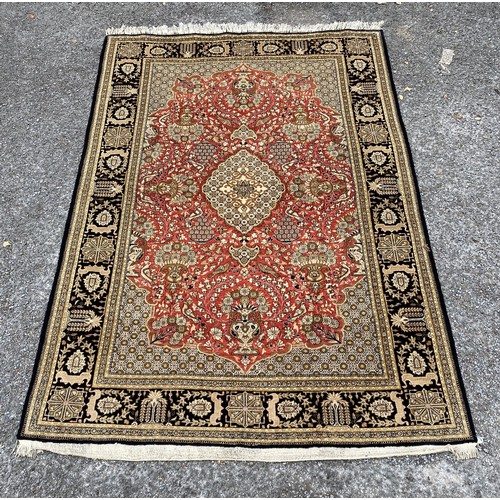 85 - Decorative  Silk  Ground Rug 220cm x 140cm