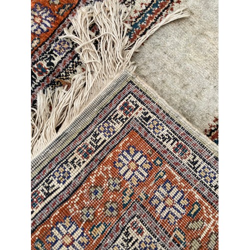 92 - Small Decorative Hand Made Ground Rug 117cm x 58cm