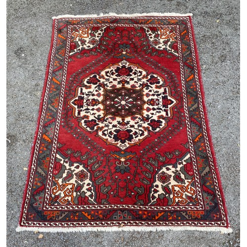 95 - Decorative Hand Made Ground Rug 200cm x 129cm