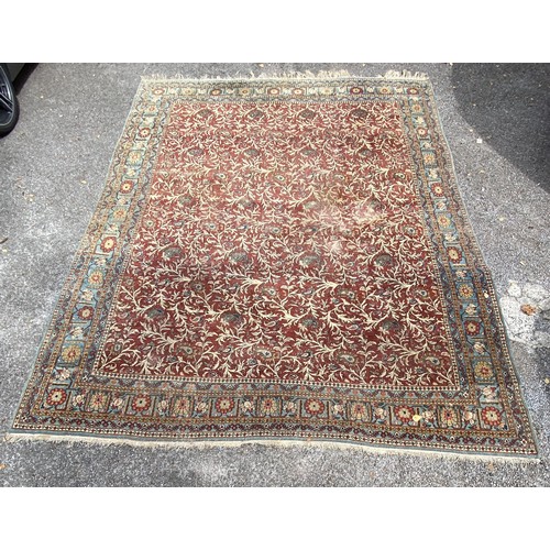 98 - Large Decorative Hand Made Ground Rug 345cm x 275cm