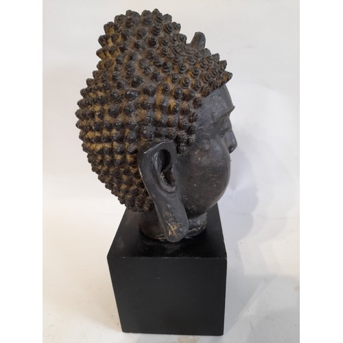 165 - Decorative Mounted  Buddha Head, 26cm high