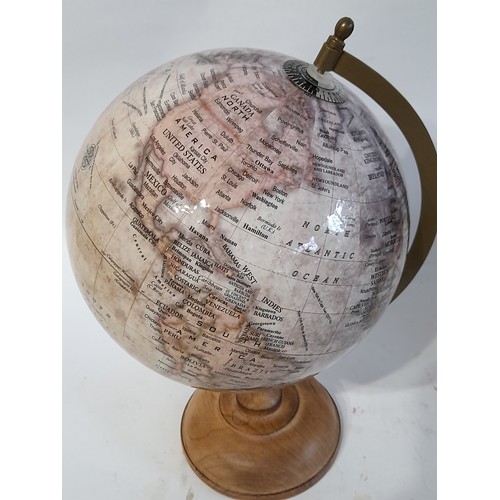 181 - Decorative Desk Globe on wood base 32cm high