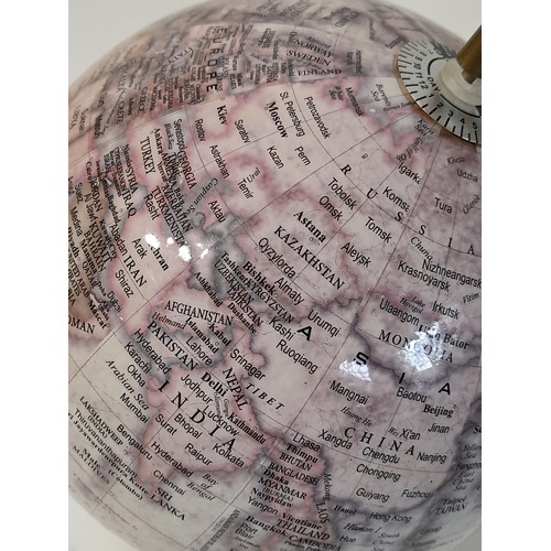 181 - Decorative Desk Globe on wood base 32cm high