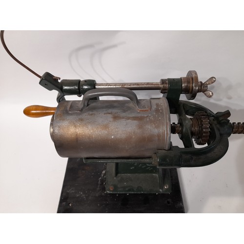 198 - Vintage Hand Crank Sausage Maker, 30cm high