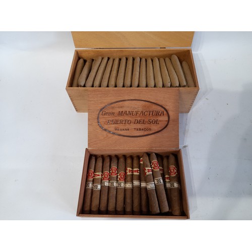 204 - 2 x Cigar Boxes with a Quantity of Cigars