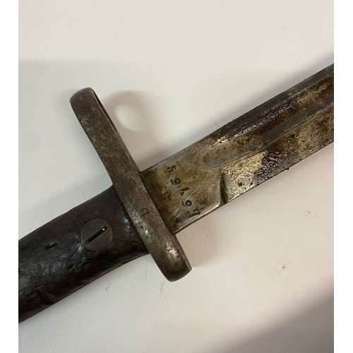 304 - Antique Spanish  Bayonet Model M1913 with Scabbard. Marking To Blade  'Antilleria FCA Nacional Toled... 