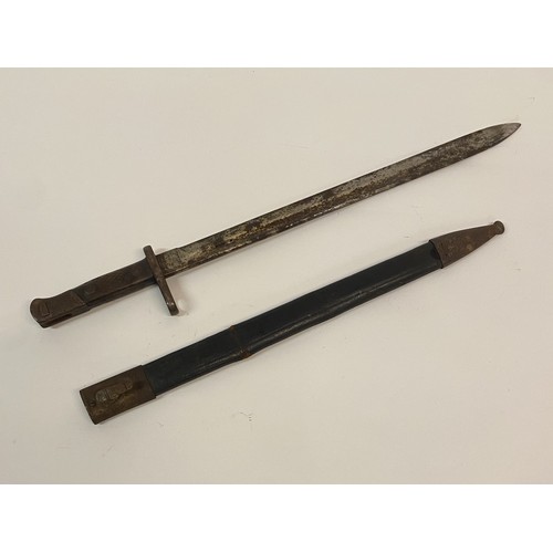 304A - Similar to Previous Lot. Antique Spanish  Bayonet Model M1913 with Scabbard. Marking To Blade  'Anti... 