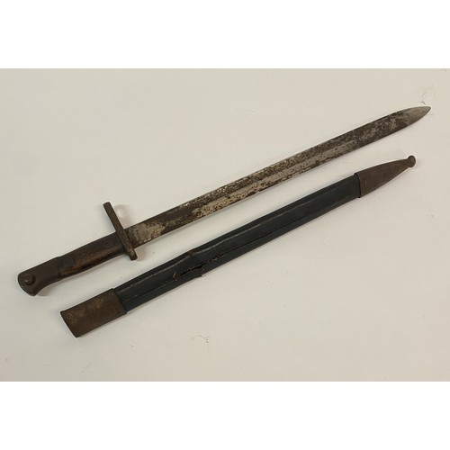 304A - Similar to Previous Lot. Antique Spanish  Bayonet Model M1913 with Scabbard. Marking To Blade  'Anti... 