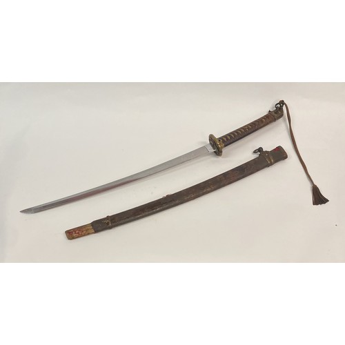 325 - Antique Japanese WW2 Army Officer Style Shin-Gunto Katana / Sword. 91cm Length