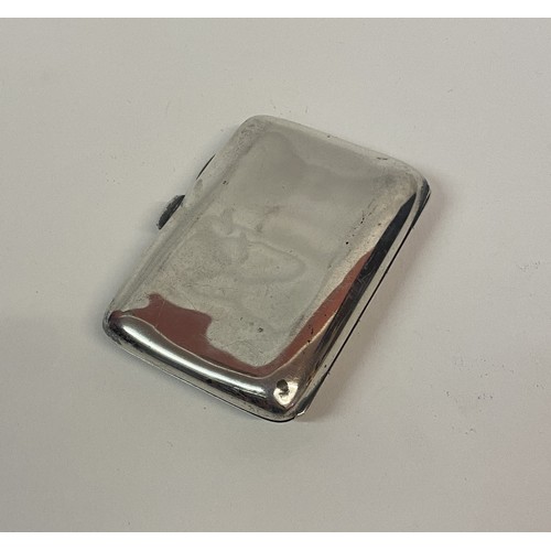 344 - Hallmarked Silver Cigarette Case with Inscribed Initials. 8cm x 6cm