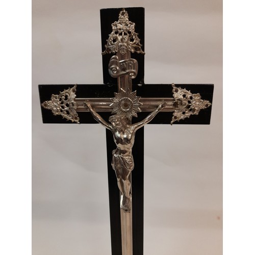 171 - Wood and Altar Cross  standing 47cm high